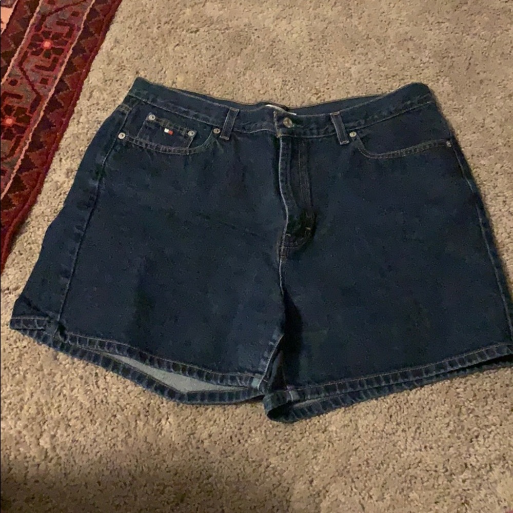 Blue jean shorts
